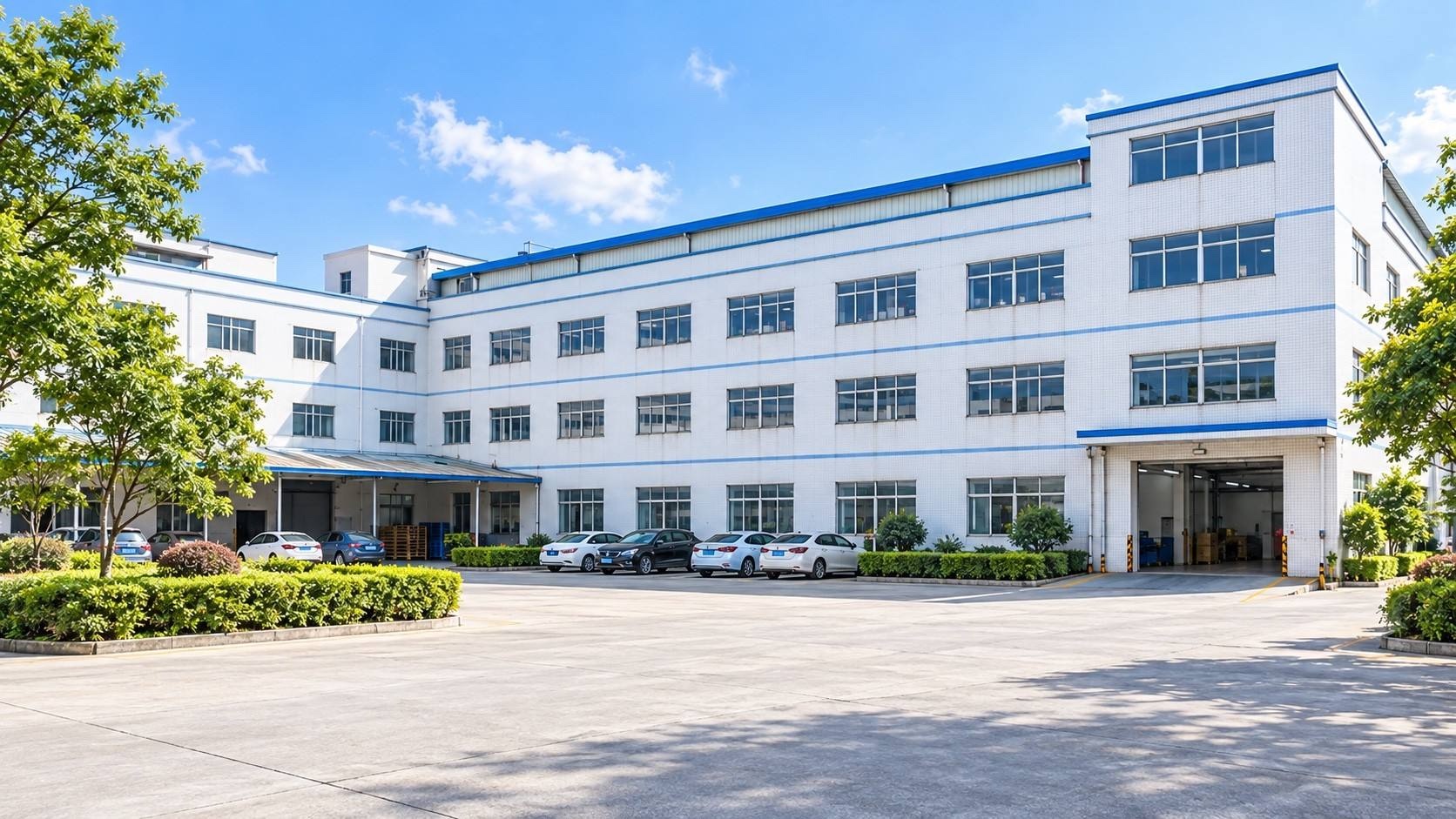 TINCUBE manufacturing factory exterior in Dongguan, China